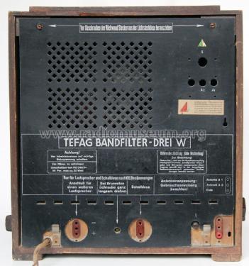 Bandfilter- Drei W; Tefag; Telephon (ID = 1904254) Radio