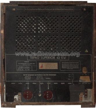 Superior 42KW; Tefag; Telephon (ID = 805900) Radio