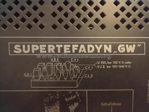 Supertefadyn GW; Tefag; Telephon (ID = 3016212) Radio