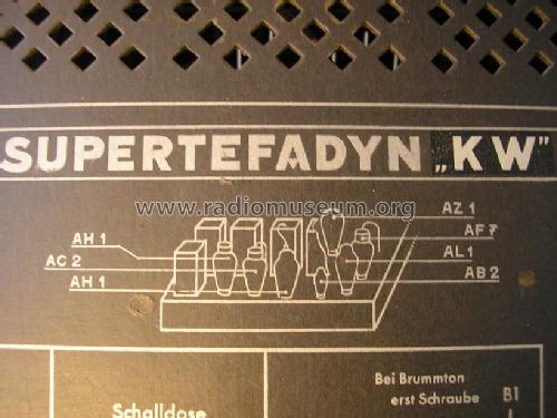 Supertefadyn KW ; Tefag; Telephon (ID = 1002295) Radio