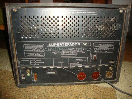 Supertefadyn W; Tefag; Telephon (ID = 1145162) Radio