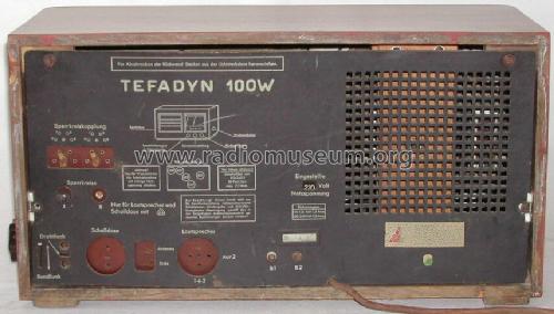 Tefadyn 100W; Tefag; Telephon (ID = 22884) Radio