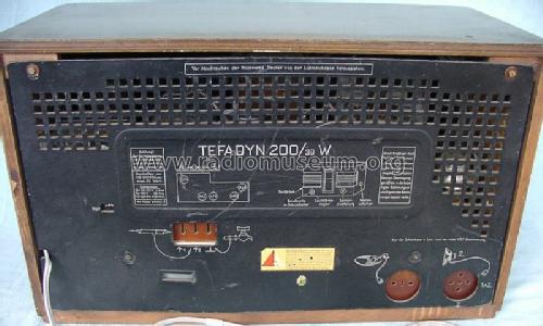 Tefadyn 200/38W; Tefag; Telephon (ID = 181468) Radio