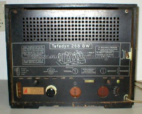 Tefadyn 268GW; Tefag; Telephon (ID = 32556) Radio