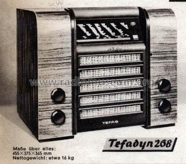 Tefadyn 268W; Tefag; Telephon (ID = 719484) Radio