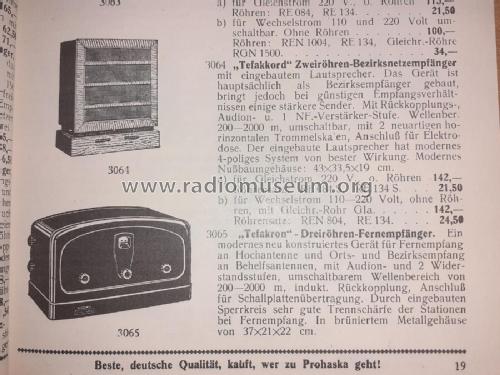 Tefakkord G; Tefag; Telephon (ID = 2851690) Radio