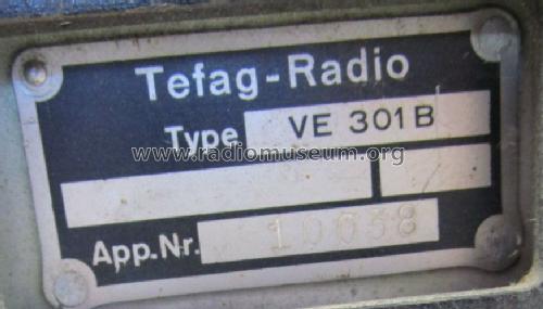 VE301B; Tefag; Telephon (ID = 1702442) Radio