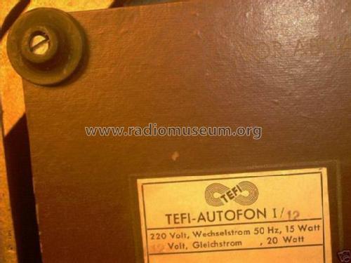 Tefi-Autofon KC-1/Au; Tefi-Apparatebau; (ID = 645256) R-Player