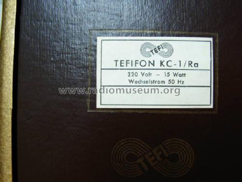 Tefifon KC-1 / Ra; Tefi-Apparatebau; (ID = 266671) R-Player
