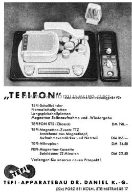 Tefifon Schallbandspieler STS; Tefi-Apparatebau; (ID = 2538841) R-Player