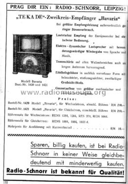 Bavaria W; TeKaDe TKD, (ID = 1507998) Radio