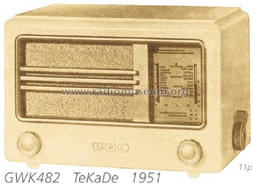 GWK482; TeKaDe TKD, (ID = 1078) Radio