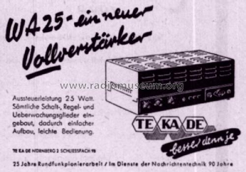 Kraftverstärker WA25; TeKaDe TKD, (ID = 1519219) Ampl/Mixer