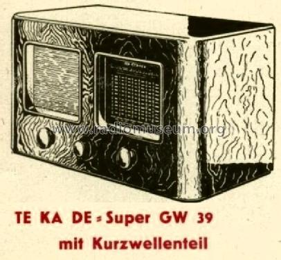 Super GW39; TeKaDe TKD, (ID = 490212) Radio