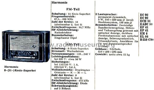 Harmonie W388; TeKaDe TKD, (ID = 2793770) Radio