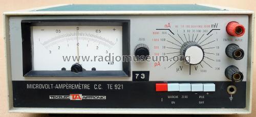 Microvolt-Ampèremètre C.C. TE921; Tekelec Airtronic S. (ID = 1291674) Ausrüstung