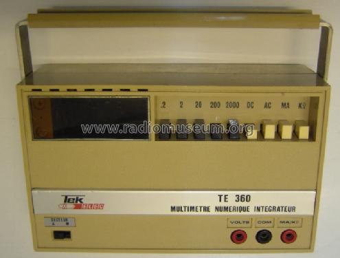 Multimetre Numerique Integrateur TE360; Tekelec Airtronic S. (ID = 1175754) Equipment