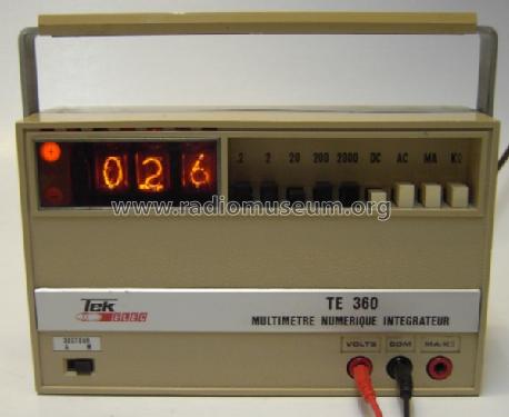 Multimetre Numerique Integrateur TE360; Tekelec Airtronic S. (ID = 1175755) Equipment