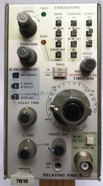 Delaying Time Base 7B15; Tektronix Guernsey (ID = 2518201) Equipment