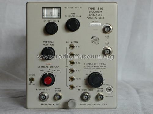 1L10 Plug-In Unit ; Tektronix; Portland, (ID = 205539) Ausrüstung