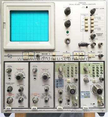 7844/R7844 Dual-Beam Oscilloscope; Tektronix; Portland, (ID = 2517579) Equipment