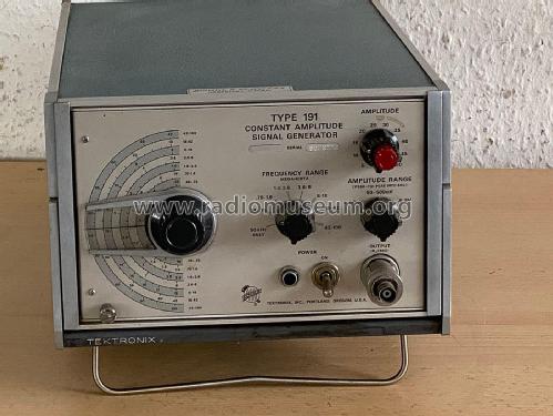 Constant Amplitude Signal Gen. 191; Tektronix; Portland, (ID = 2698923) Equipment