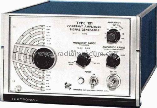 Constant Amplitude Signal Gen. 191; Tektronix; Portland, (ID = 548572) Equipment