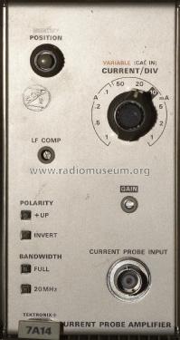 Current Probe Amplifier plug-in 7A14; Tektronix; Portland, (ID = 2289154) Equipment