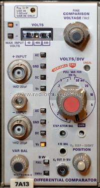 Differential Comparator Unit 7A13; Tektronix; Portland, (ID = 2288110) Equipment