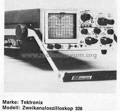 Dual Channel Oszilloscope 326; Tektronix; Portland, (ID = 880495) Equipment