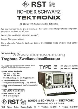 Oscilloscope 475; Tektronix; Portland, (ID = 1043227) Equipment