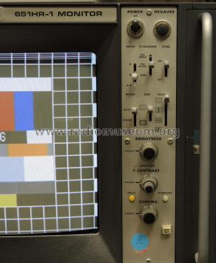 PAL + RGB High Resolution Color Picture Monitor 651HR-1; Tektronix; Portland, (ID = 2019913) Fernseh-E