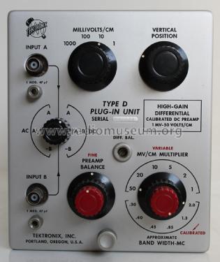 Plug-In-Unit Type D 53/54D; Tektronix; Portland, (ID = 2216675) Equipment