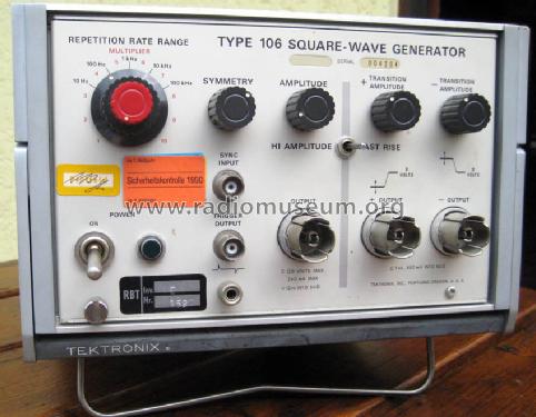Square-Wave Generator 106; Tektronix; Portland, (ID = 660327) Equipment