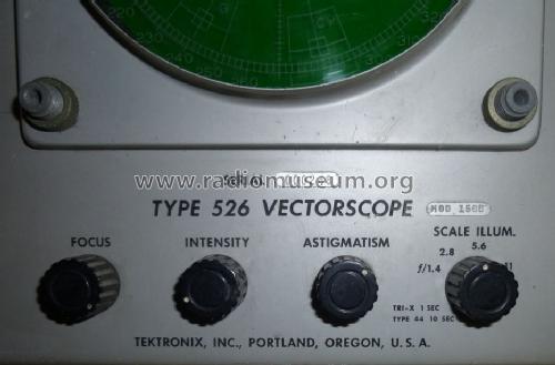 Vectorscope 526 MOD-158M; Tektronix; Portland, (ID = 1460227) Equipment