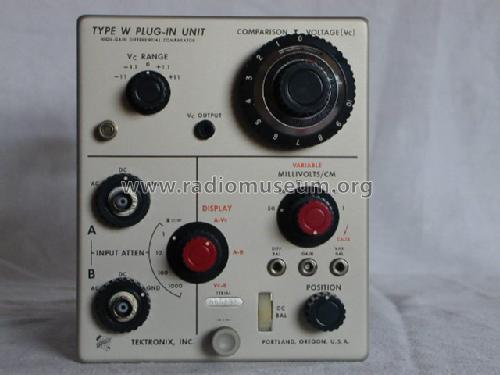 W Plug-In Unit ; Tektronix; Portland, (ID = 207417) Equipment