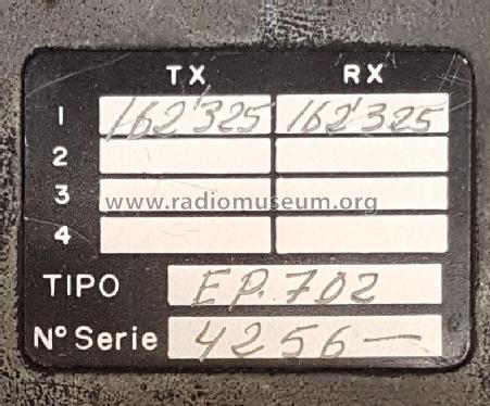 Radioteléfono Portátil Serie 700 EP-702; Telcom S.A.; (ID = 2444812) Commercial TRX