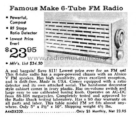 1000 ; Tele-Tone Radio Corp (ID = 855107) Radio