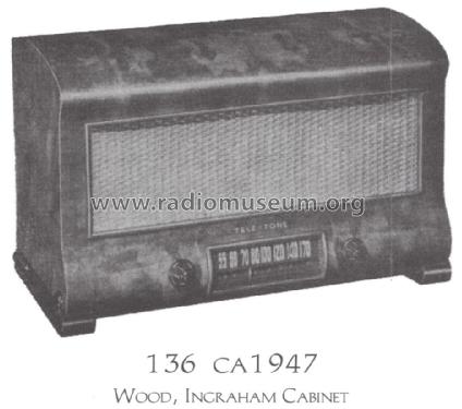 136 ; Tele-Tone Radio Corp (ID = 1514847) Radio