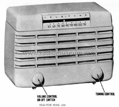 150 Ch= T; Tele-Tone Radio Corp (ID = 968738) Radio