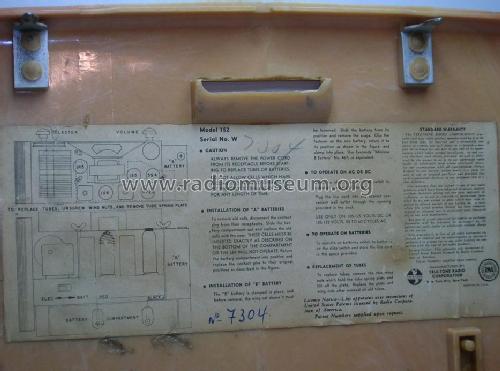 152 Ch= W; Tele-Tone Radio Corp (ID = 2035197) Radio