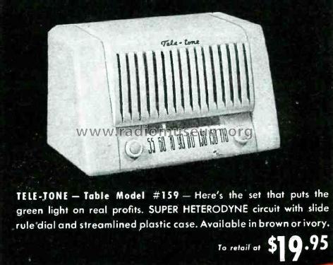 159 Ch= AA; Tele-Tone Radio Corp (ID = 2695119) Radio