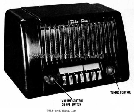 159 Ch= AA; Tele-Tone Radio Corp (ID = 968775) Radio