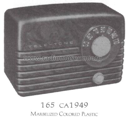 165 Ch= AD; Tele-Tone Radio Corp (ID = 1514643) Radio