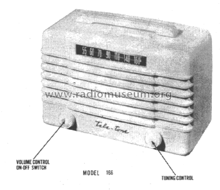 166 Ch= AE; Tele-Tone Radio Corp (ID = 1424687) Radio