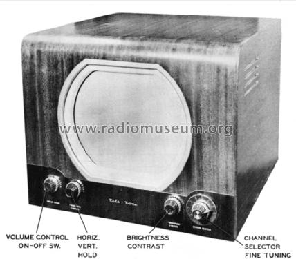 TV-288 Ch= TH, TJ, TT; Tele-Tone Radio Corp (ID = 1597681) Televisión
