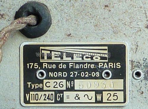 C26; Teleco marque, Radio (ID = 656281) Radio