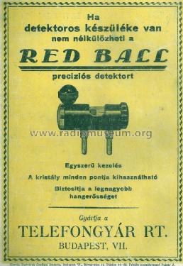 Detektor Red Ball; Telefongyar, Terta (ID = 1435095) mod-past25