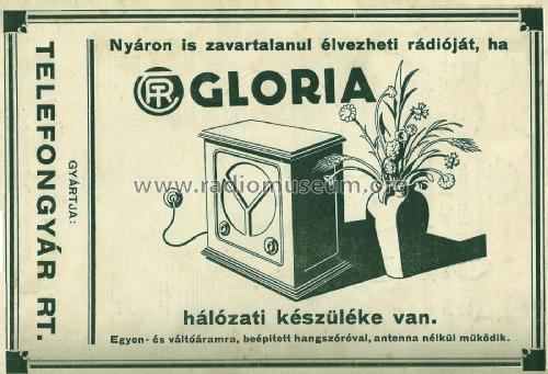 Gloria ; Telefongyar, Terta (ID = 1771757) Radio