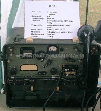 Military Transceiver R-10; Telefongyar, Terta (ID = 906897) Mil TRX